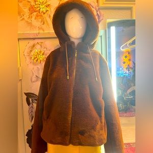 Brown puffy jacket